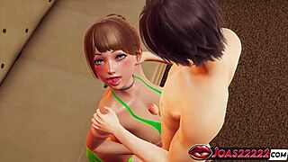 hot fairy layla's oily tits squeeze that monster dick 😍 handjob blowjob facial explosion!!