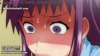 anime hentai girlfriend begs for doggystyle creampie blowjob and big tits quickie fuck