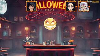 Halloween Hentai Orgy Party Goes Wild with Group Fucking Frenzy!