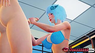 Sexy Anime Girl In Pantyhose Handjobs Big Dick Gloryhole Cumshot