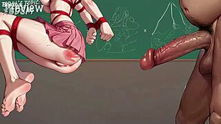 Sex Lesson Day 3 Bonus BDSM Rope Double Anal Big Tits Monster Cock