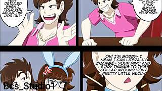 Giantess girlfriend rides in breast expansion tg comic