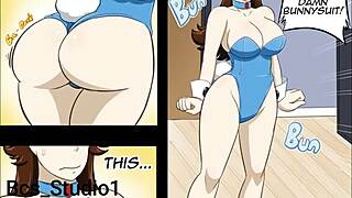Giantess girlfriend rides in breast expansion tg comic