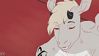 Furry Female Goat Gets Big Cock Creampie Pussy Fuck Animation