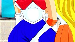 dragon screamer turns sailor moon hentai into wild monster ride