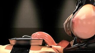 wanna see her latex-clad big tits smother your cock before she dominates and fucks your ass raw?