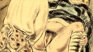 Vintage Erotic Illustrations Captivate Retro Fans