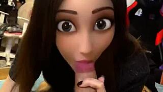 that cute princess babe sucks cock so lovingly in pov