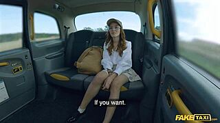 Teen med student trades pussy for tuition on fake taxi ride
