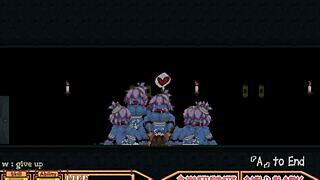 blue skin beauty endures 30-minute forest gangbang orgy frenzy