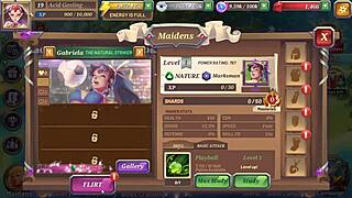 Crystal Maidens Gabriela Strikes with Natural Tits Action