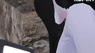 mmd giantess sadako's huge ass insertion fart fetish tease