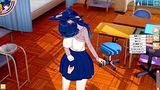 【Koikatsu!】Shion Yorugami's Massive Tits Get Squeezed Wild!