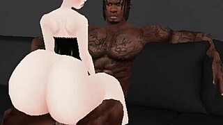 i can't resist this femboy's big fat ass shaking for monster black cock... rebola pra levar pau!