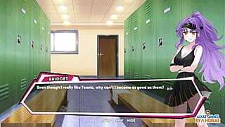 Ep2 academy love saga tennis angels ex: making deal with bridget by anal fucking her curvy body group squirting creampie action 😈