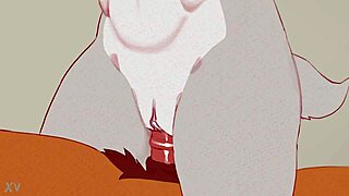 Furry Female Goat Gets Big Cock Creampie Pussy Fuck Animation