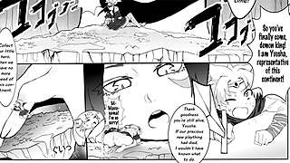 giantess maid crushes pests with huge feet in sexy fetish comic dub