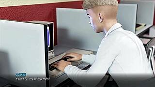 Slutty teacher recognizes huge cock and begs for cum