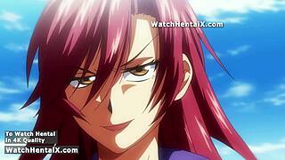 anime hentai girlfriend begs for doggystyle creampie blowjob and big tits quickie fuck