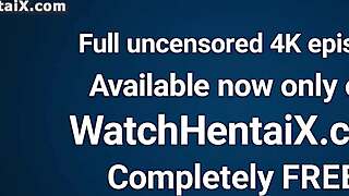 Anime hentai girlfriend gets hard fast doggystyle pounding and creampie finish