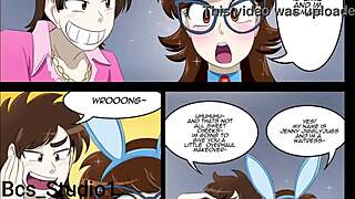 Giantess girlfriend rides in breast expansion tg comic