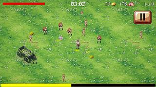 Virgin warrior knight in hentai game saves big cock first time for sexy lady but faces femdom gangbang creampie