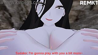 mmd giantess sadako's huge ass insertion fart fetish tease