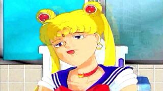 dragon screamer turns sailor moon hentai into wild monster ride