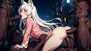 tsubasa hanekawa takes triple anal gangbang with double penetration hardcore