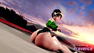 Prevence Toph Twerking Animation Highlights Curvy Ass Shakes and Bouncy Moves