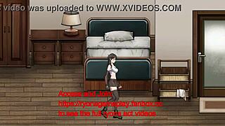 Cute Brunette Fantasy Hentai Game: Gangbanged By Many Men In DK City Streets