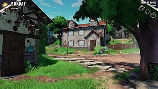 She snaps hot pairs photos showing off those big tits in 3D hentai game