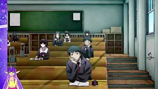 my heart races in school days hentai with big titted japanese babe