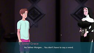 Nun’s handjob hints at forbidden pleasure