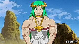 Palutena's Flexible Nude Flex and Pec Bounce Tease Small Tits