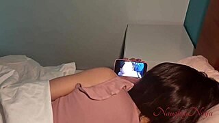 Step-sister caught watching hentai now rides my monster cock doggystyle creampie squirt