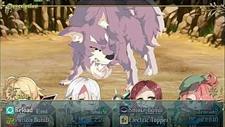 big tits bounce wildly in forest castle fetish fuck!