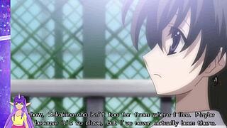 my heart races in school days hentai with big titted japanese babe