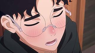 dandadan hentai by maplestar rough cowgirl riding turns doggystyle pounding with loud moans