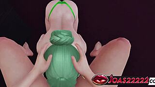 big tits goddess rhea 3d hentai handjobs big dick then sloppy bikini bondage mouth fuck 💦🍆