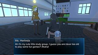 Femdom University Skullgirls Scene 2 Fart Feet BDSM