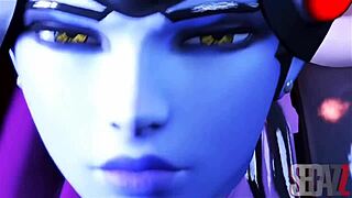 widowmaker's juicy ass bounces wild in overwatch sfm pmv