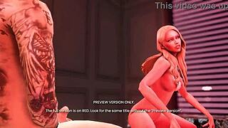 She Ain't Mine 7 Features Naughty Celebrity Dancing Striptease in Sultry 3D Hentai Preview