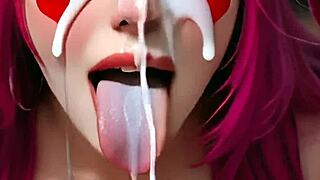 oh man santas helper with big tits teases naughty demon style