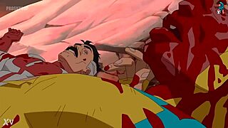 hardcore hentai anime babe sucks monster cock deep before wild pussy pounding