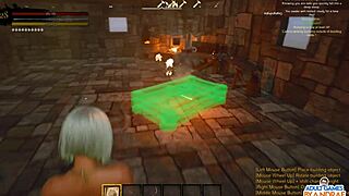 bold upgrades stone house armor bench firepit cauldron wicked island ep8 with curvy hentai girls