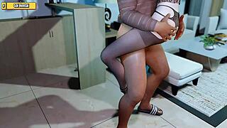 hina the super beauty rides old mans big cock cowgirl to creampie in hentai ep104