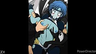 Bubble girl jiggles massive tits in hardcore hentai fuck fest creampie overload scene