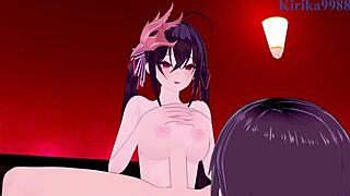 Taihou and Giusu Carducci Pound with Intense Creampie Sex in Azur Lane Hentai Game