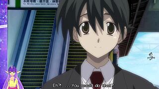 my heart races in school days hentai with big titted japanese babe